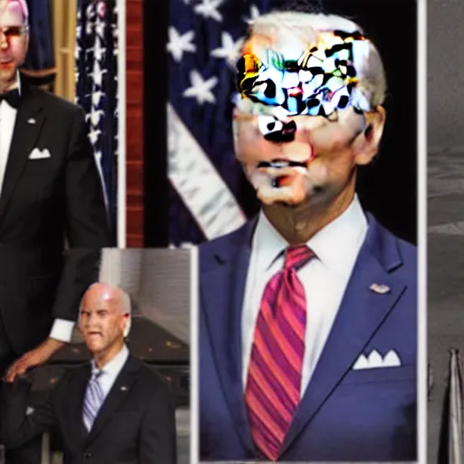 Image similar to Biden men in black