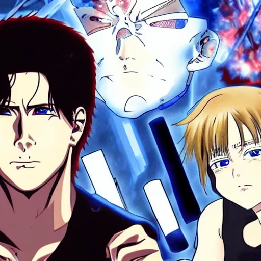 Image similar to the terminator as an anime