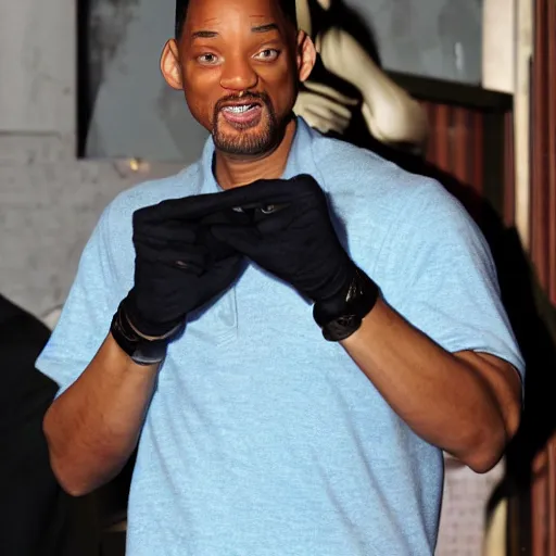 Image similar to Will Smith smokes weed