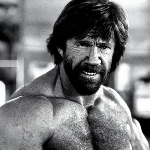 Prompt: Chuck Norris as Hulk