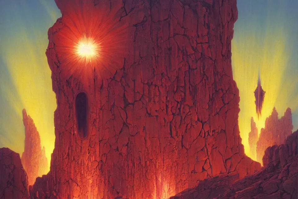 Image similar to divine light, wayne barlowe.