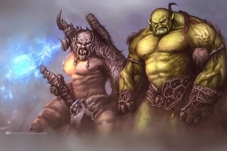 Image similar to orc, world of warcraft, trending on art station, fantasy, smooth