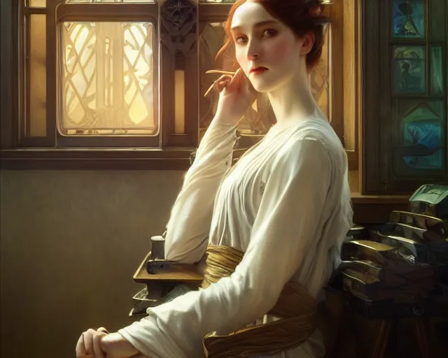 Image similar to photography of firmin baes, deep focus, d & d, fantasy, intricate, elegant, highly detailed, digital painting, artstation, concept art, matte, sharp focus, illustration, hearthstone, art by artgerm and greg rutkowski and alphonse mucha