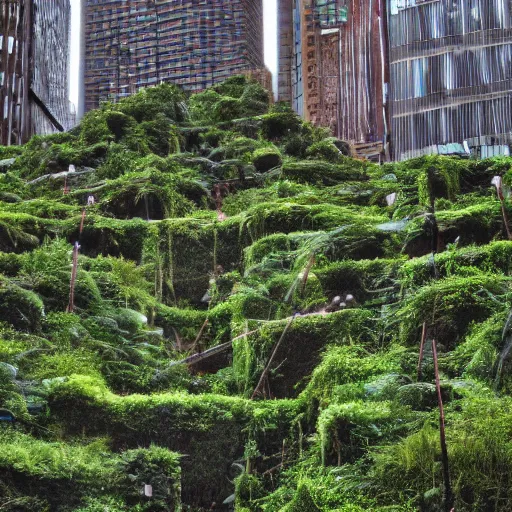 Image similar to overgrown city