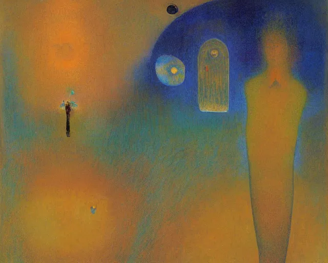 Image similar to Void of the soul. Odilon Redon. Dali. Roberto Matta.