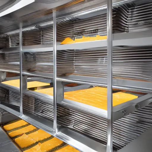 Image similar to hvac ductwork composed of cheese, hyper detailed, 8 k