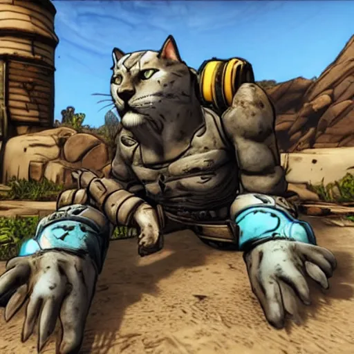 Image similar to Giant Cat in borderlands 2