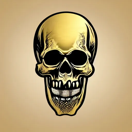 Image similar to death metal themed skull shaped microphone vector logo for a record label, dark, horrorcore, grunge, golden ratio