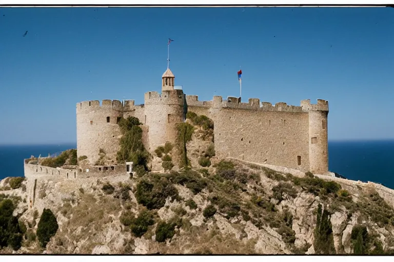 Image similar to 35mm photo of Salobrena castle on the coast of Spain