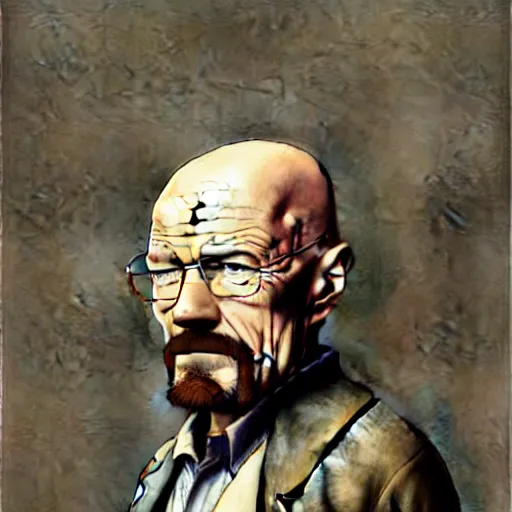 Prompt: ( ( ( ( ( cartoon walter white. pixar. muted colors. ) ) ) ) ) by jean - baptiste monge!!!!!!!!!!!!!!!!!!!!!!!!!!!