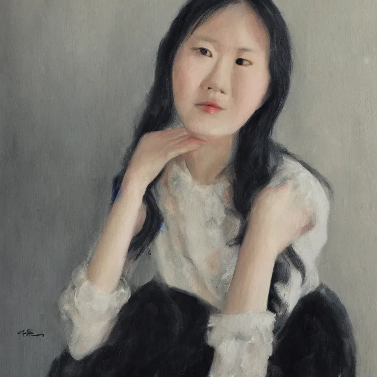 Image similar to portrait by chen man