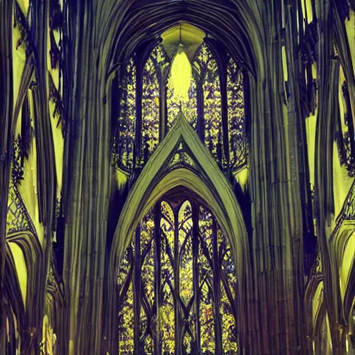 Image similar to starlight, gothic architecture, beautiful, opulent, matte painting, shimmering