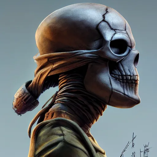 Image similar to teenage mutant skull face, marvel, dark, intricate, highly detailed, smooth, artstation, digital illustration by Ruan Jia and Mandy Jurgens and Artgerm and Wayne Barlowe and Greg Rutkowski and Zdislav Beksinski, octane render, hyper realistic, sharp focus, 8k