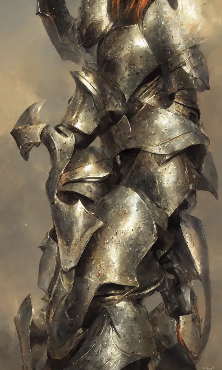 Image similar to women in medieval armor sauron wearing a triadic chrome shading suit, elegant, digital painting, concept art, smooth, sharp focus, vivid color hues, illustration, iridescence, by ruan jia and mandy jurgens and artgerm and william - adolphe bouguerea