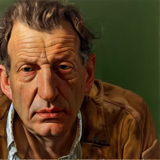 Prompt: high quality high detail painting by lucian freud, hd, homelander, photorealistic lighting,