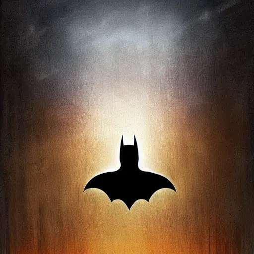 Prompt: batman looking over gothem digital art