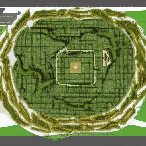 Image similar to an architectural plan of a labyrinth of the deforestation in amazona crisis, 1 : 1 0 0 scale