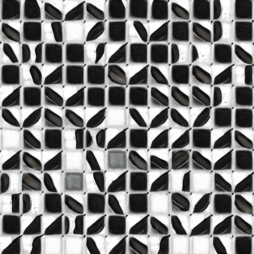 Image similar to “pattern of hexagon tiles, seamless, tileable, black and white”