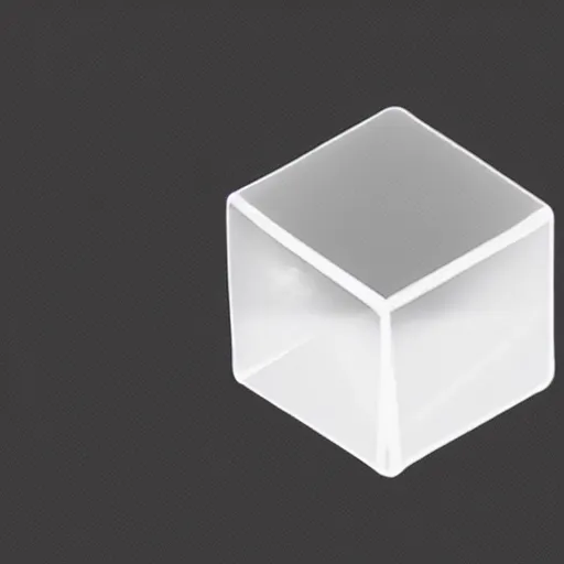 Prompt: a transparent cube with embedded electronics