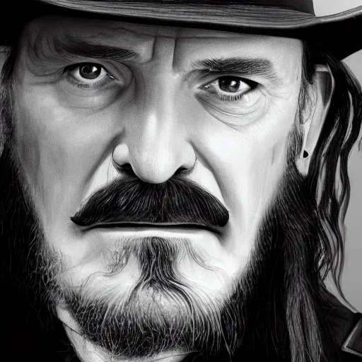 Prompt: lemmy kilmister as an angel, realistic, 8k resolution, hyperdetailed, highly detailed, real life, studio lighting, high quality, dramatic shot,