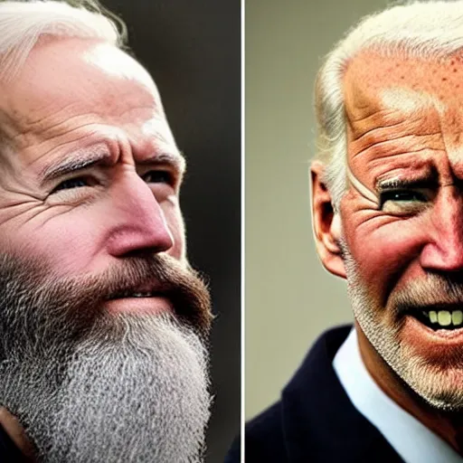 Image similar to bearded beard joe biden with a beard