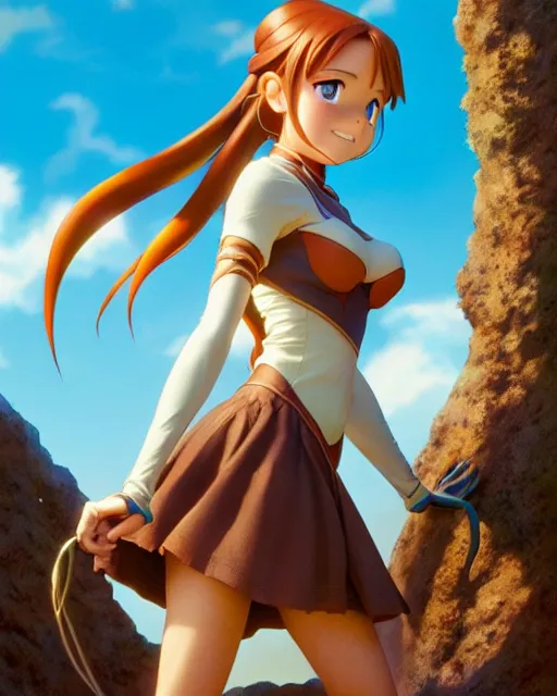 Prompt: weta disney pixar movie still pinup photo of asuna from sao : : as sunburnt cowgirl village girl by pixar : : by weta, greg rutkowski, wlop, ilya kuvshinov, rossdraws, artgerm, marvel, maxim cover, latex, octane render, sweaty, iridescent, bright morning, anime, liosh, mucha : :