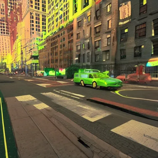 Image similar to “new york city” on lsd, psychedelic, melting walls, unreal engine,