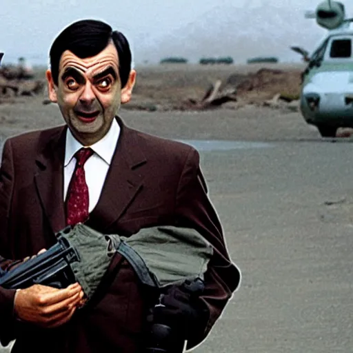 Image similar to Mr Bean's war crimes in Vietnam