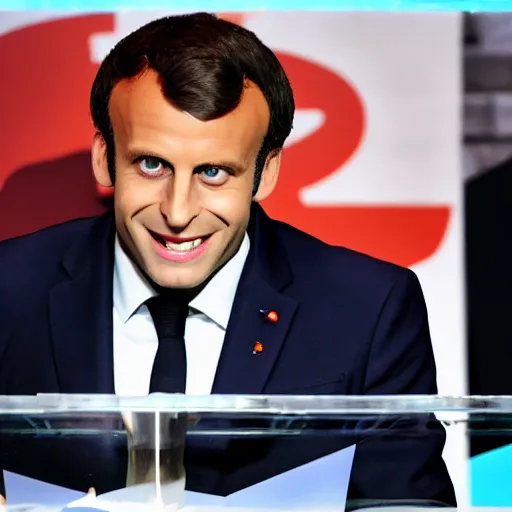 Prompt: Emanuel Macron as a character from the game Super Smash Bros Ultimate