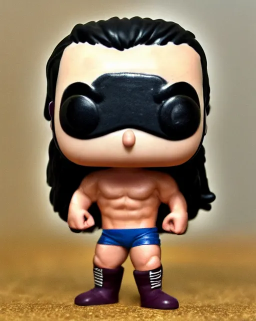 Prompt: A wrestler Funko Pop. Photographic, photography