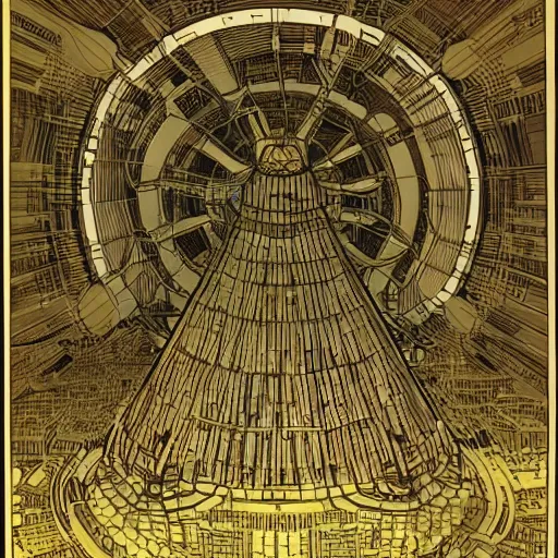 Image similar to “ geoff darrow ” aerial horror shape diablo canyon nuclear power plant 7 4 0 x 1 2 8 0