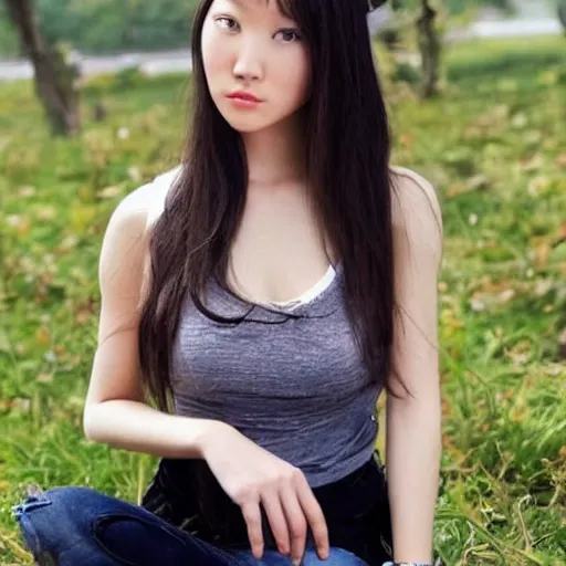 Image similar to beautiful gorgeous girlfriend mixture of Asian and European features