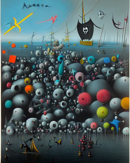 Image similar to Pirate invasion by Yves Tanguy