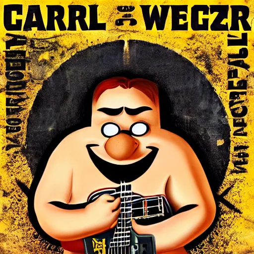Image similar to Carl Wheezer heavy metal album cover