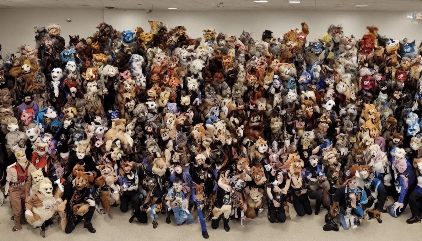 Image similar to Furry convention group photo, Mars Fur Con 2289.