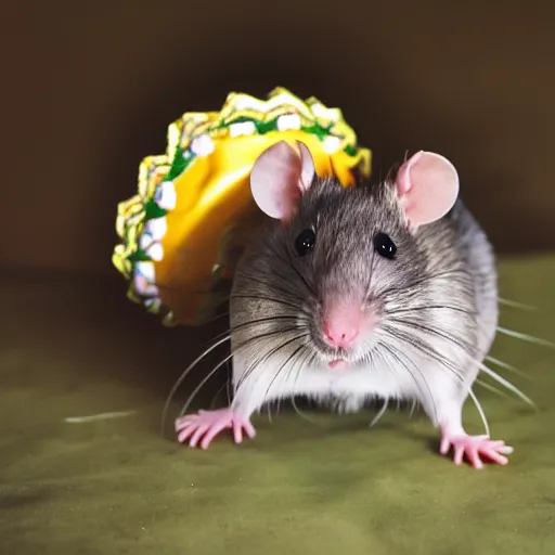 Image similar to photo of a rat wearing a sombrero