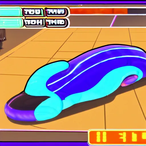 Image similar to tron style slug race