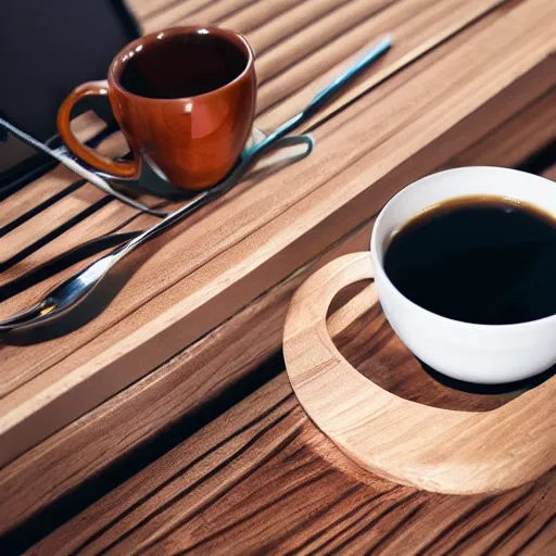 Image similar to V60 pourover, with fellow stagg ekg, on a coffee table, product photography