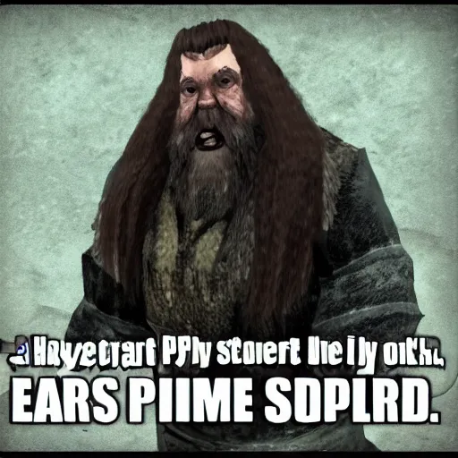 Image similar to ps 1 hagrid aggressive skyrim npc