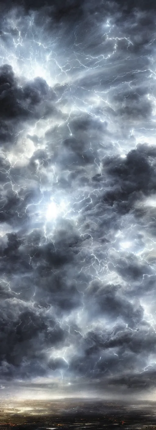 Image similar to Luis royo background sky realistic stormcloud with glimpses of flares