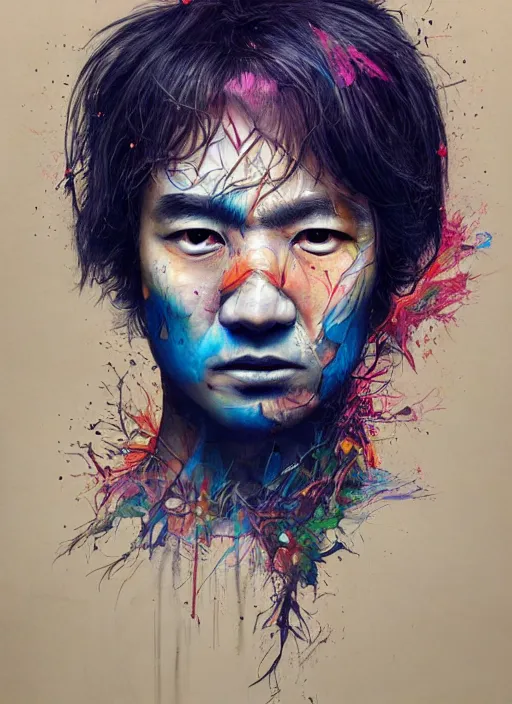 Prompt: beautiful portrait of Satoru Gojo, by Tristan Eaton, Stanley Artgermm, Tom Bagshaw, Greg Rutkowski, Carne Griffiths. trending on DeviantArt, face enhance, hyper detailed, trending on Artstation, 8k, masterpiece, graffiti paint, fine detail, full of color, intricate detail, golden ratio illustration