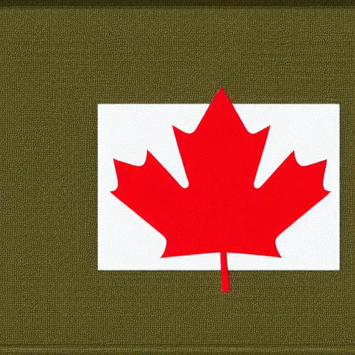 Image similar to the new flag of canada. simple