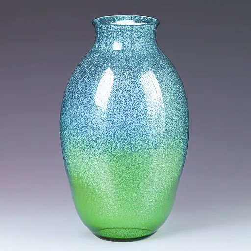 Prompt: mirror glaze vase