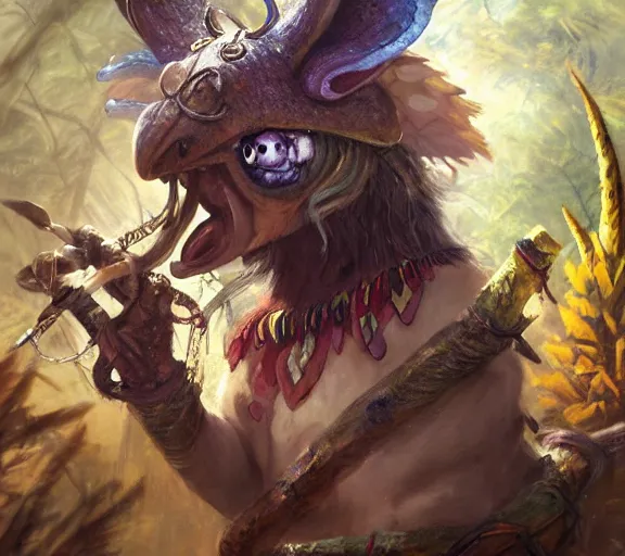 Prompt: dungeons and dragons fantasy painting, portrait, a feathered mouse warrior, whimsical and cute, aztec, mayan, determined expressions, watery eyes, anime inspired, face paint, tufty whiskers, macuahuitl, in the jungle, feathered llama cavalry, by brain froud jessica rossier and greg rutkowski