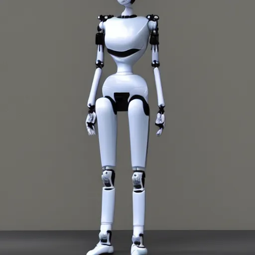 Image similar to full body shot of a female android robot inspired by ghost in the shell