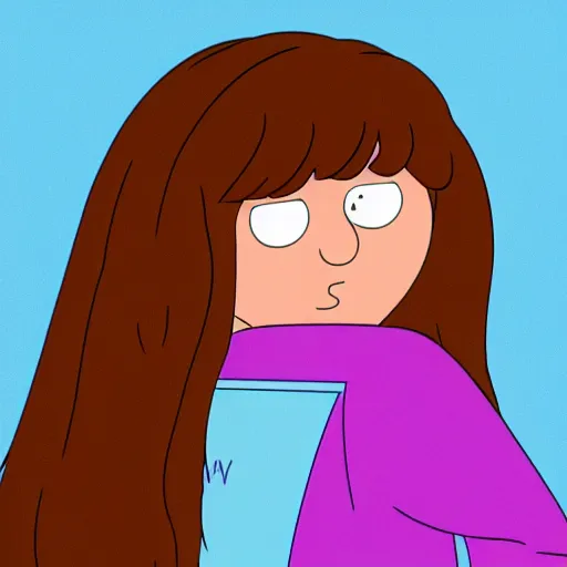 Prompt: meg from family guy in real life, low angle