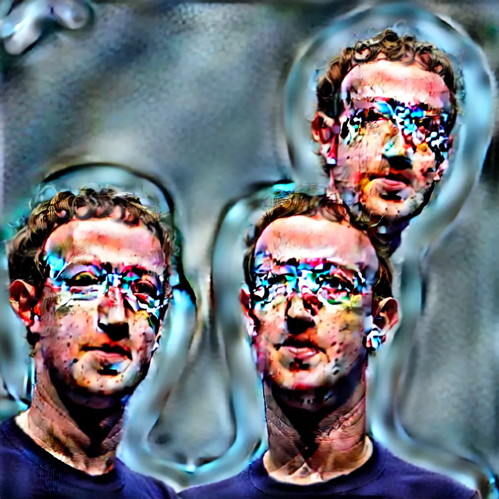 Image similar to one mark zuckerberg staring into your soul, photo, 4 k