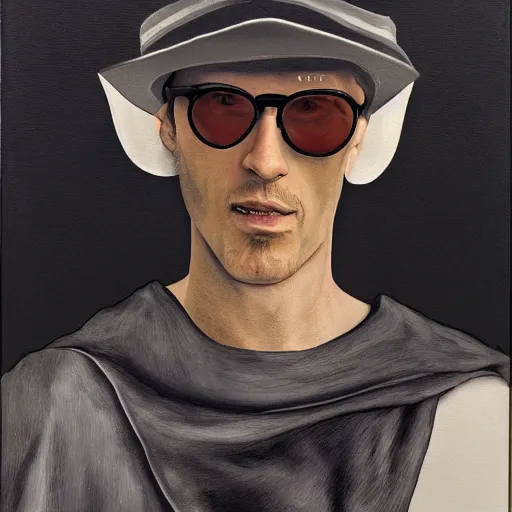 Prompt: lapo elkann painted by hieronnymous bosch