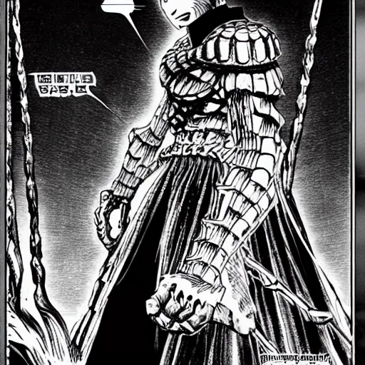 Prompt: Berserk :: Guts ,by Paru Itagaki :: Manga panel,