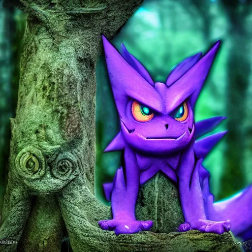 Prompt: national geographic photo of haunter, pokemon in the wild, intricate, portrait, 8 k highly professionally detailed, hdr, award winning